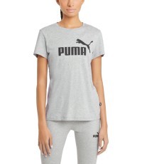 Puma Palaidinė Moterims Ess Logo Tee Ligh Grey 586774 04