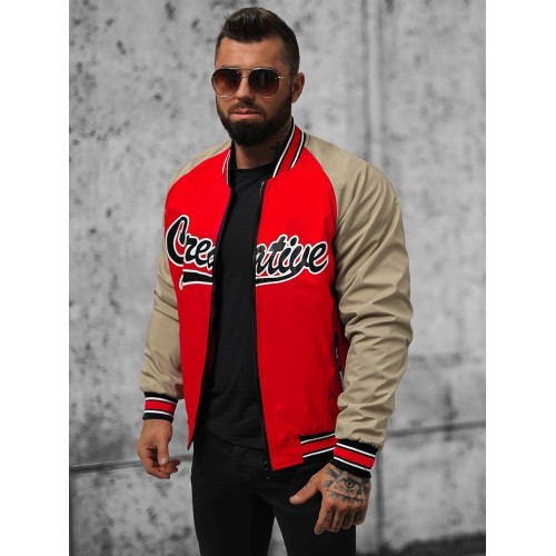 J.Style Men's Jacket Red 84M3011-270