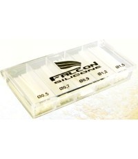 Silikona pludiņu komplekts Falcon, 0,5–1,5 mm, 40 mm