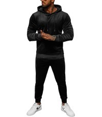 Велюровый спортивный костюм мужской J.Style Black 8C1171-3