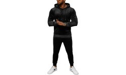 J.Style velūra sporta tērps vīriešiem Black 8C1171-3