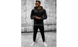 Велюровый спортивный костюм мужской J.Style Black 8C1171-3