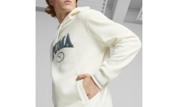 Puma Squad Hoodie FL vīriešu džemperis, balts 676017 65