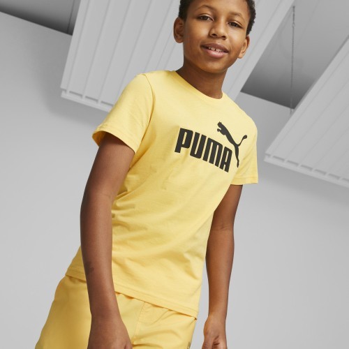 Puma ESS Logo Tee pusaudžu T-krekls, dzeltens 586960 43