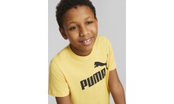 Подростковая футболка Puma ESS Logo Tee, жёлтая 586960 43