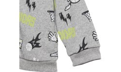 Adidas Kids Tracksuit I Grap Fz Hd Ft1 Grey Black GE0015