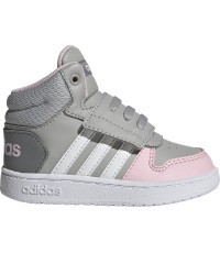 Детская обувь Adidas Hoops Mid 2.0 I, серо-розовая GZ7779