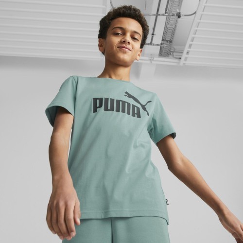 Puma Ess Logo Tee pusaudžu T-krekls, zaļš 586960 84
