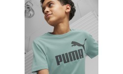 Футболка подростковая Puma Ess Logo Tee, зелёная 586960 84