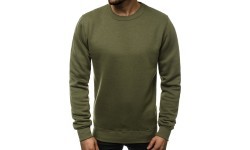 J.Style men's fleece sweatshirt, khaki 2001-29
