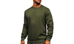 J.Style men's fleece sweatshirt, khaki 2001-29