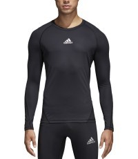 Футбольная футболка Adidas Alphaskin Sport LS Black CW9486
