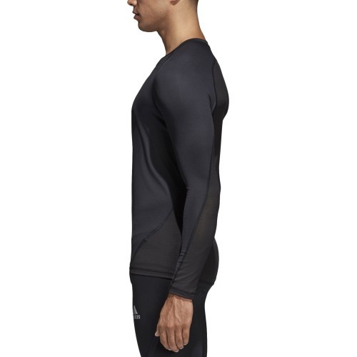 Adidas Alphaskin Sport LS Football Shirt Black CW9486