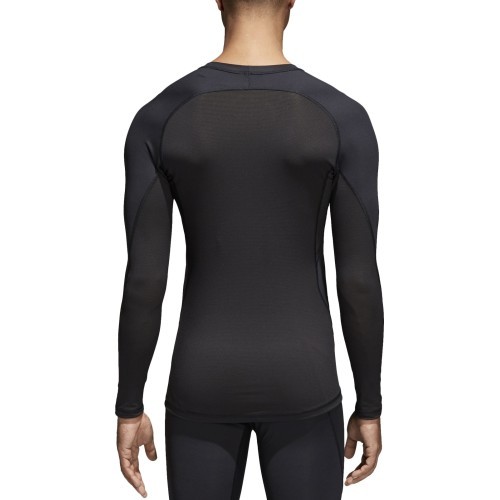 Adidas Alphaskin Sport LS Football Shirt Black CW9486