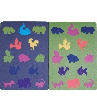 Sēžamais paklājs Yate Animals, mazs, 30x21 cm