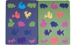 Sēžamais paklājs Yate Animals, mazs, 30x21 cm