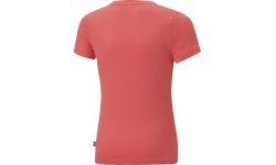 Puma Ess Logo Tee T-Shirt for Teens, Coral 587029 58