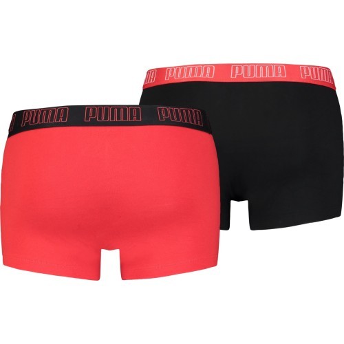 Puma Men's Basic Trunk Underwear Black Red 935015 02