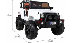 Детский электромобиль Jeep All Terrain, белый