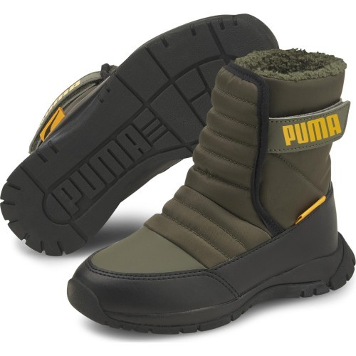 Детские кроссовки Puma Nieve Boot зелёные 380745 02
