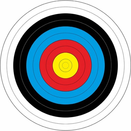 Loka šaušanas mērķis Yate, 60 cm, 10 gab.