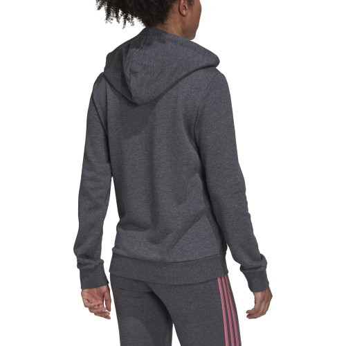 Adidas W Lin FT FZ sieviešu sporta jaka ar kapuci, pelēka, H07750