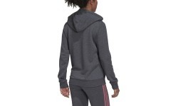 Adidas W Lin FT FZ sieviešu sporta jaka ar kapuci, pelēka, H07750