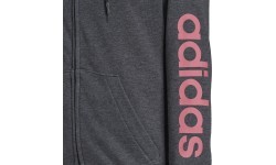Adidas W Lin FT FZ sieviešu sporta jaka ar kapuci, pelēka, H07750
