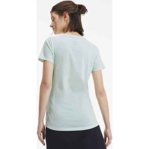 Puma Ess+ Logo Heather Tee sieviešu blūze, zaļa