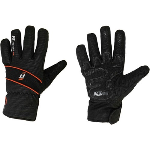 Зимние перчатки KTM FT (черный/оранжевый) размер M
