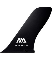 "Aqua Marina" įstumiamas lenktynių pelekas su AM logotipu