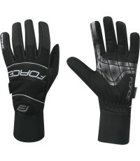 Перчатки FORCE Windster Spring (черные) XXL