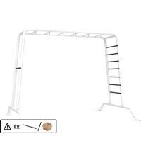 PlayBase - Rāmis Monkey bar caurule ar pulverkrāsas pārklājumu