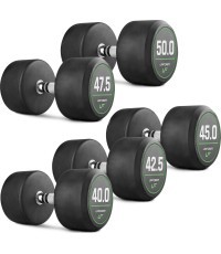UpForm gumijotu hanteļu komplekts, 40-50 kg