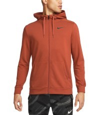 Nike Df Hdie Fz Fl vīriešu džemperis, brūns CZ6376 832
