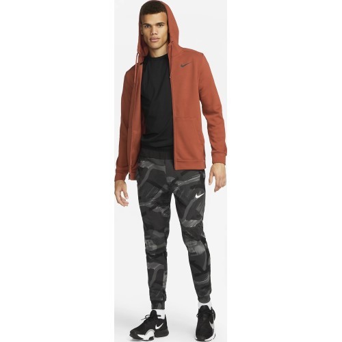 Nike Df Hdie Fz Fl vīriešu džemperis, brūns CZ6376 832