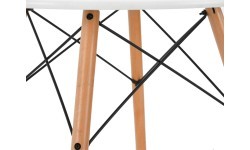 Kafijas galdiņš, balts, diametrs 60 cm
