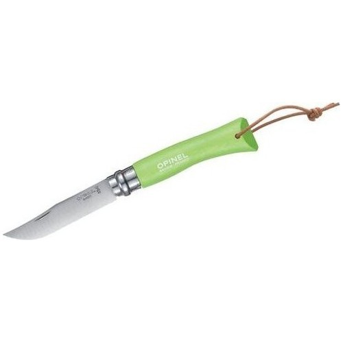 Saliekams nazis Opinel Trekking Nr.7, nerūsējošā tērauda asmens, zaļš rokturis