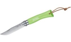 Pocket Knife Opinel Trekking Nr.7, Stainless Steel Blade, Green Handle