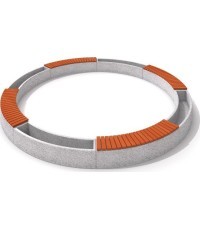 Concrete Planter Set with Bench Inter-Play 06