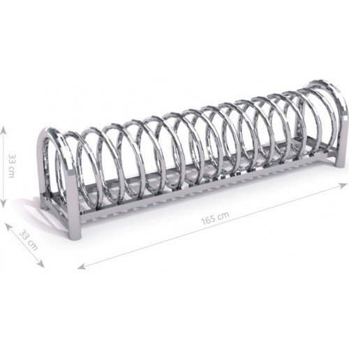 Stainless Steel Bicycle Rack Inter-Play 12