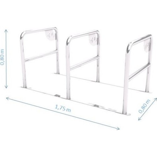 Stainless Steel Bicycle Rack Inter-Play 05