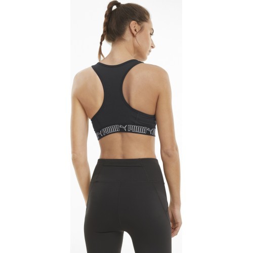 Puma Women's Sports Bra Mid Impact Elastic Black 520303 01