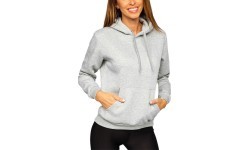 Женский флисовый свитшот J.Style серый 68W02-2