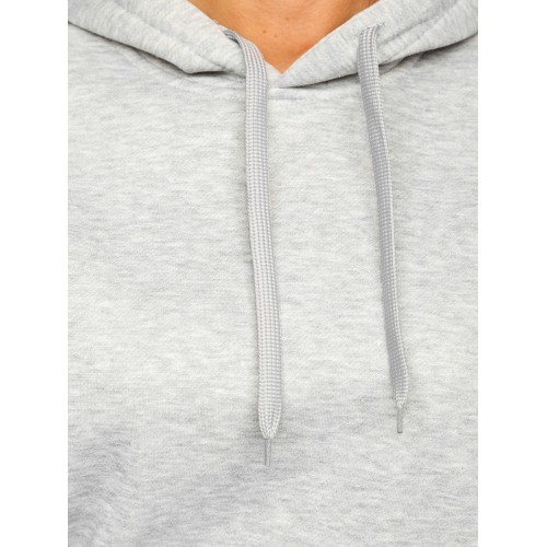 J.Style Women's Fleece Sweatshirt Grey 68W02-2