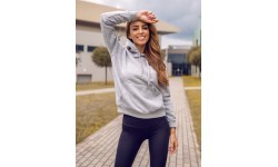J.Style Women's Fleece Sweatshirt Grey 68W02-2