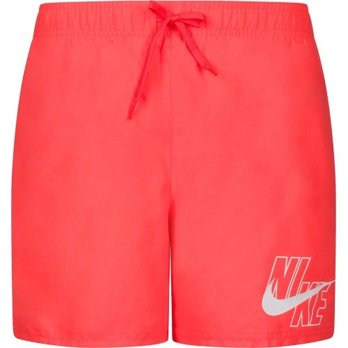 Nike Men's Swim Shorts Logo Solid 5" Short Red NESSA566 631
