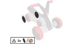BERG GO² SparX Red - Rear Wheel Cover (2x)