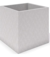 White Concrete Planter Inter-Play Deco 06