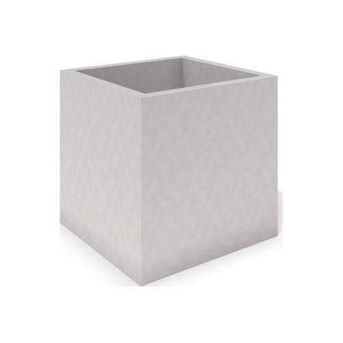 White Concrete Planter Inter-Play Deco 06